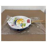 Good Cook 12' Ceramic Skillet (Blue/White)