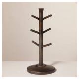 Hearth & Hand Wooden Mug Tree 6-Hook Stand