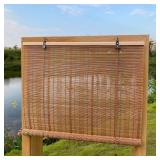 XIUXIU Bamboo Roller Shades 32x63 B