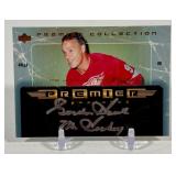 Gordie Howe Autographed and Inscribed 'MR. Hockey' 2004 Upper Deck Premier Signaures #PS-MH Hockey Card