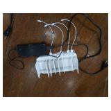 2 UNITEK 120W 10 PORT USB SMART CHARGING STATIONS+ 2 SWITCH ADAPTOR
