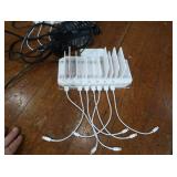 2 UNITEK 120W 10 PORT USB SMART CHARGING STATIONS+ 2 SWITCH ADAPTOR
