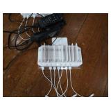 2 UNITEK 120W 10 PORT USB SMART CHARGING STATIONS+ 2 SWITCH ADAPTOR