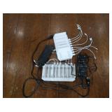 2 UNITEK 120W 10 PORT USB SMART CHARGING STATIONS+ 2 SWITCH ADAPTOR