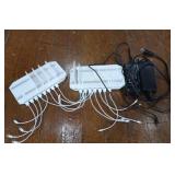 2 UNITEK 120W 10 PORT USB SMART CHARGING STATIONS+ 2 SWITCH ADAPTOR