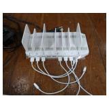 2 UNITEK 120W 10 PORT USB SMART CHARGING STATIONS+ 2 SWITCH ADAPTOR