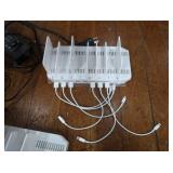 2 UNITEK 120W 10 PORT USB SMART CHARGING STATIONS+ 2 SWITCH ADAPTOR