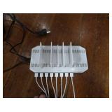 2 UNITEK 120W 10 PORT USB SMART CHARGING STATIONS+ 2 SWITCH ADAPTOR
