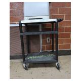 HP LASERJET 2600ON ON PLASTIC ROLLING CART