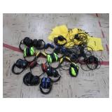 MISC LOT OF HEADPHONES AND EARMUFFS