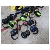 MISC LOT OF HEADPHONES AND EARMUFFS