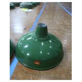 2 16' VINTAGE APPLETON RLM GREEN ENAMEL LIGHTSHADES