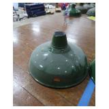 2 16' VINTAGE APPLETON RLM GREEN ENAMEL LIGHTSHADES