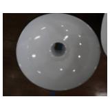 2 16' VINTAGE APPLETON RLM GREEN ENAMEL LIGHTSHADES