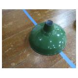 1 16' VINTAGE APPLETON RLM GREEN ENAMEL LIGHTSHADES