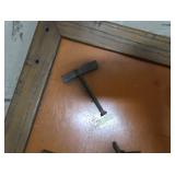 ANTIQUE / VINTAGE? INDUSTRIAL COLLECTABLE FRAMED IN WOOD