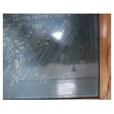 VINTAGE STANLEY BEDROCK PLANES FRAMED EDUCATIONAL POSTED