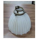 ANTIQUE MILK GLASS LIGHT SHADES