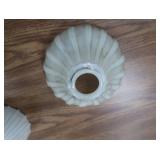 ANTIQUE MILK GLASS LIGHT SHADES