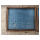 FRAMED BLUE PRINTS
