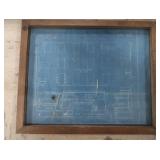 FRAMED BLUE PRINTS