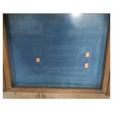 FRAMED BLUE PRINTS