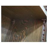ANTIQUE  OAK SCHOOL HOUSE CUPBOARD
