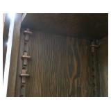 ANTIQUE  OAK SCHOOL HOUSE CUPBOARD