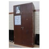 TALL WOODEN CUPBOARD