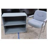 METAL SHELF AND CHAIR