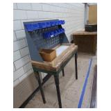 ROLLING WOOD SHELF & WORK BENCH