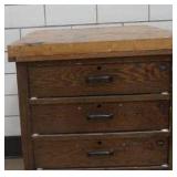 SOLID 5 DRAWER WORK STATION / DRESSER