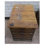 SOLID 5 DRAWER WORK STATION / DRESSER