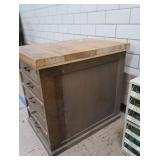 SOLID 5 DRAWER WORK STATION / DRESSER