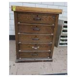 SOLID 5 DRAWER WORK STATION / DRESSER