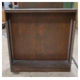 VINTAGE WOODEN SHELF WITH 2 SHELVES
