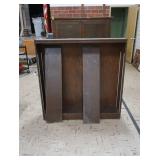 VINTAGE WOODEN SHELF WITH 2 SHELVES