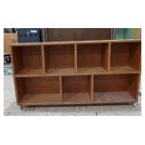 SHORT 7 CUBBY WOODEN SHELF