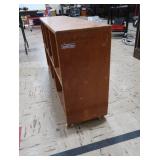 SHORT 7 CUBBY WOODEN SHELF