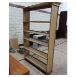 WOOD 5 CUBBY TALL SHELF