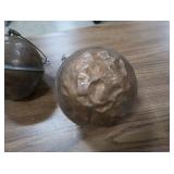 2 ANTIQUE COPPER TANK FLOATS
