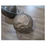 2 ANTIQUE COPPER TANK FLOATS