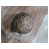2 ANTIQUE COPPER TANK FLOATS