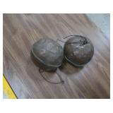 2 ANTIQUE COPPER TANK FLOATS