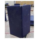 3 PADDED BLUE GYM MATTS & DRY ERASE BOARD
