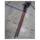 RED POLE VOLLEYBALL NET