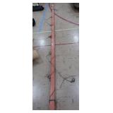 BIG HEAVY METAL POST WITH HOOKS FOR HANGING