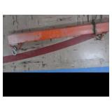 BIG HEAVY METAL POST WITH HOOKS FOR HANGING