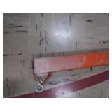 BIG HEAVY METAL POST WITH HOOKS FOR HANGING