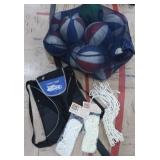 BAG OF SMALLER BALLS & SCORING NETS